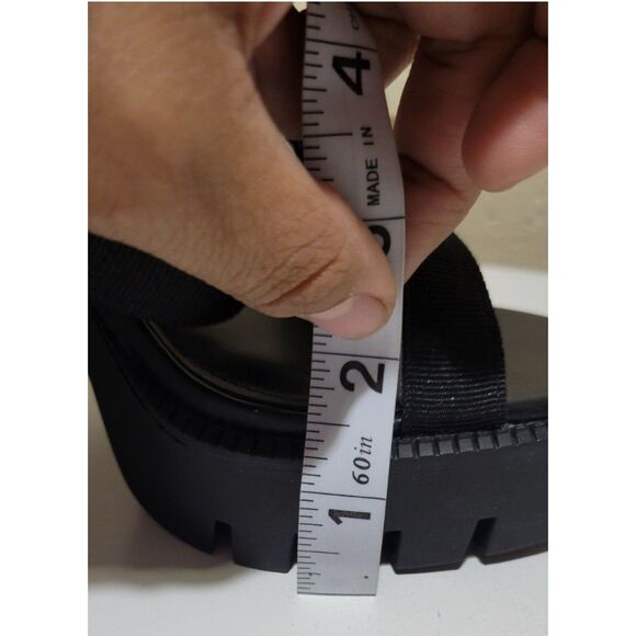 NWOTs Charles by Charles David Vast Chunky Platform Sandals - Black Webbing, 7M - Picture 6 of 16